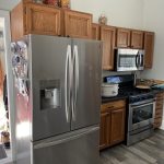 Refinished cabinets gray